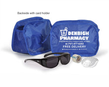  913562 Blue Pouch with Glasses, Shield and Tape [ Denbigh Pharmacy ] - Medi-Kits