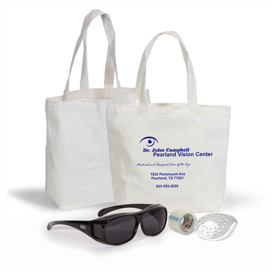 Cataract Kit7 - Canvas Tote with MKX Glasses - Medi-Kits