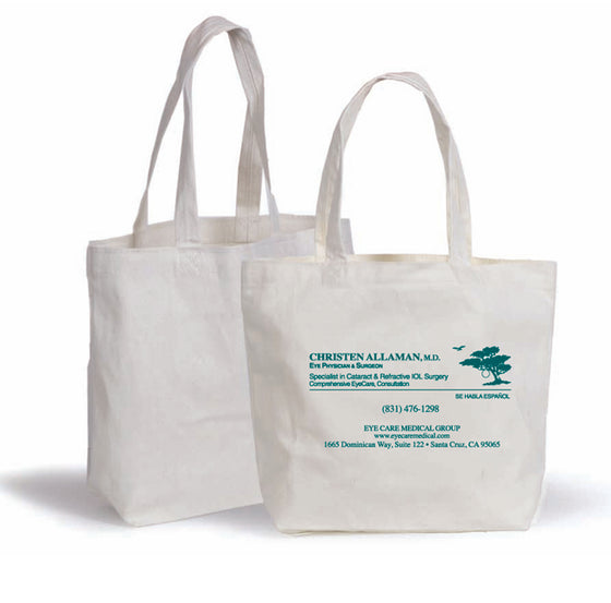 Canvas Tote - Allaman/cypress- 2 sided - Medi-Kits