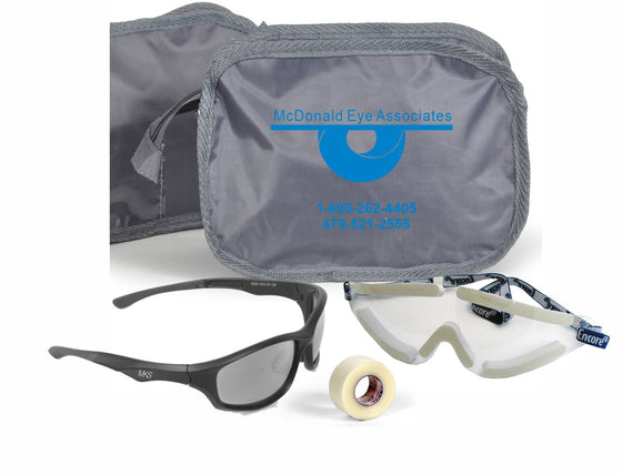 Grey Pouch - McDonald Eye Associates - Medi-Kits