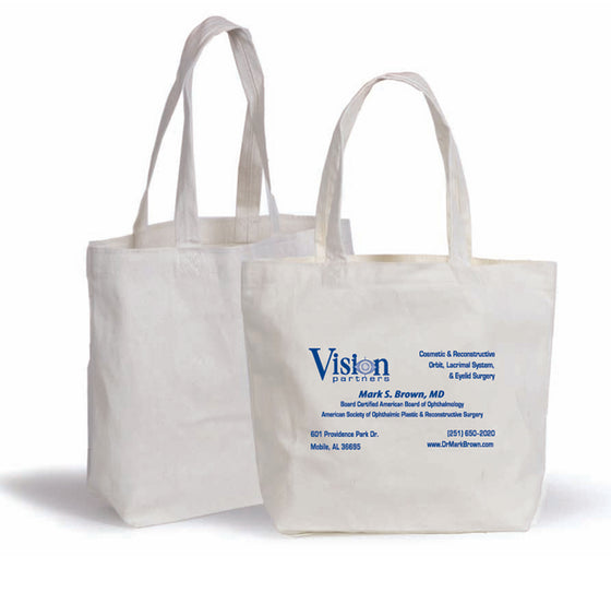 Canvas Tote - Vision Partners/brown- 2 sided - Medi-Kits
