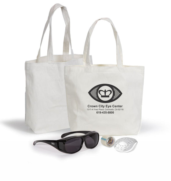 Cataract Kit 6 - Canvas Tote [ Crown City Eye Center ] - Medi-Kits