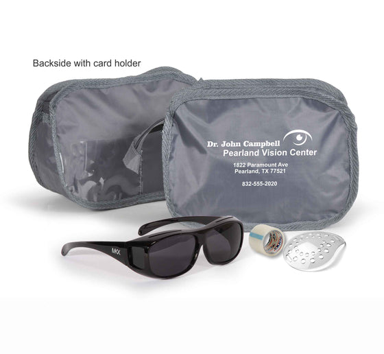 Cataract Kit 3- Grey Pouch with MKX Glasses Shield and Tape - Medi-Kits